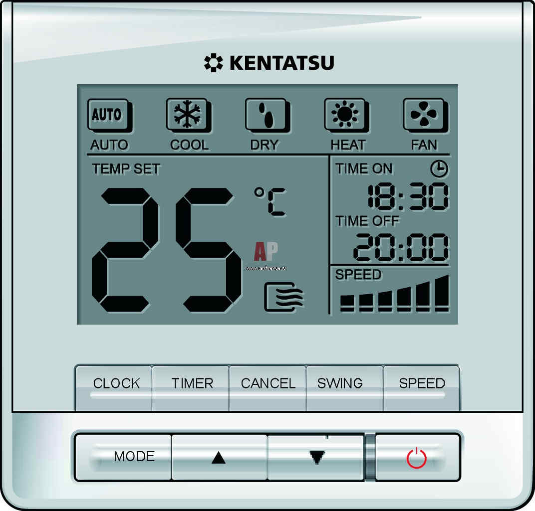 Пульт Kentatsu KWC-41 – купить по выгодной цене в интернет-магазине  cliserv.ru