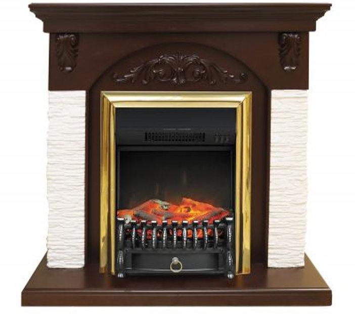 Портал Royal Flame Bern мелкий сланец белый под классический очаг