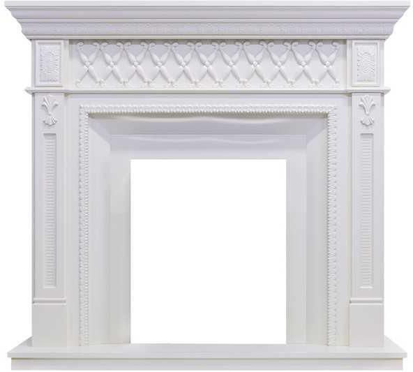 Портал Dimplex Alexandria белый дуб под очаги классика Opti-Myst, Optiflame