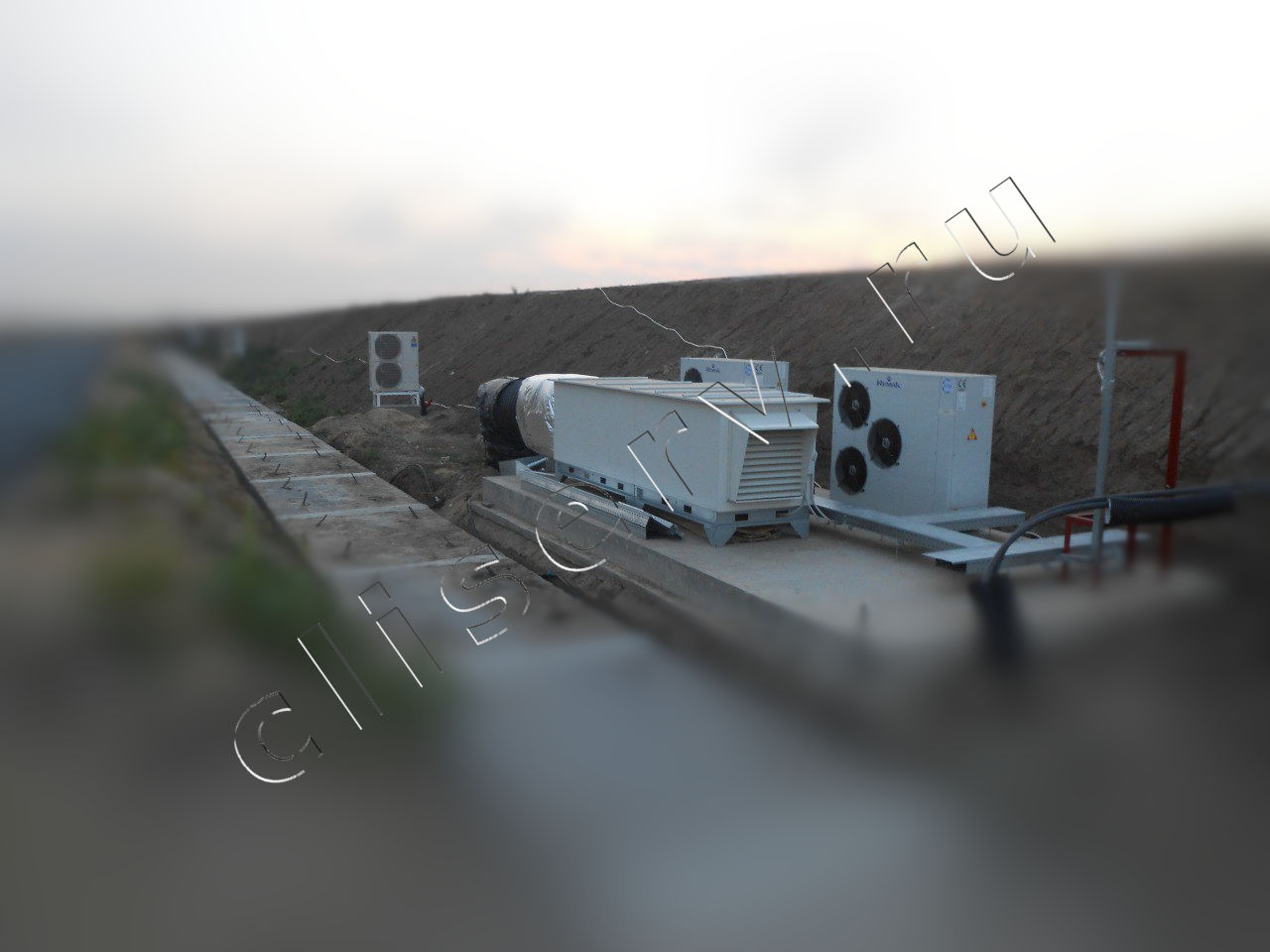 Аэродром в Ейске: монтаж кондиционирования и вентиляции