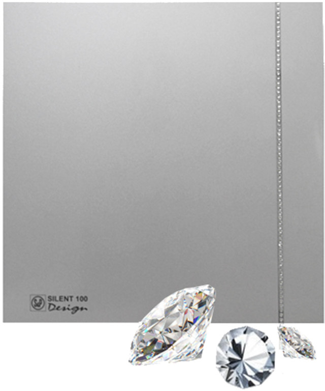 Вентилятор Soler Palau SILENT-100 CZ SILVER DESIGN SWAROVSKI