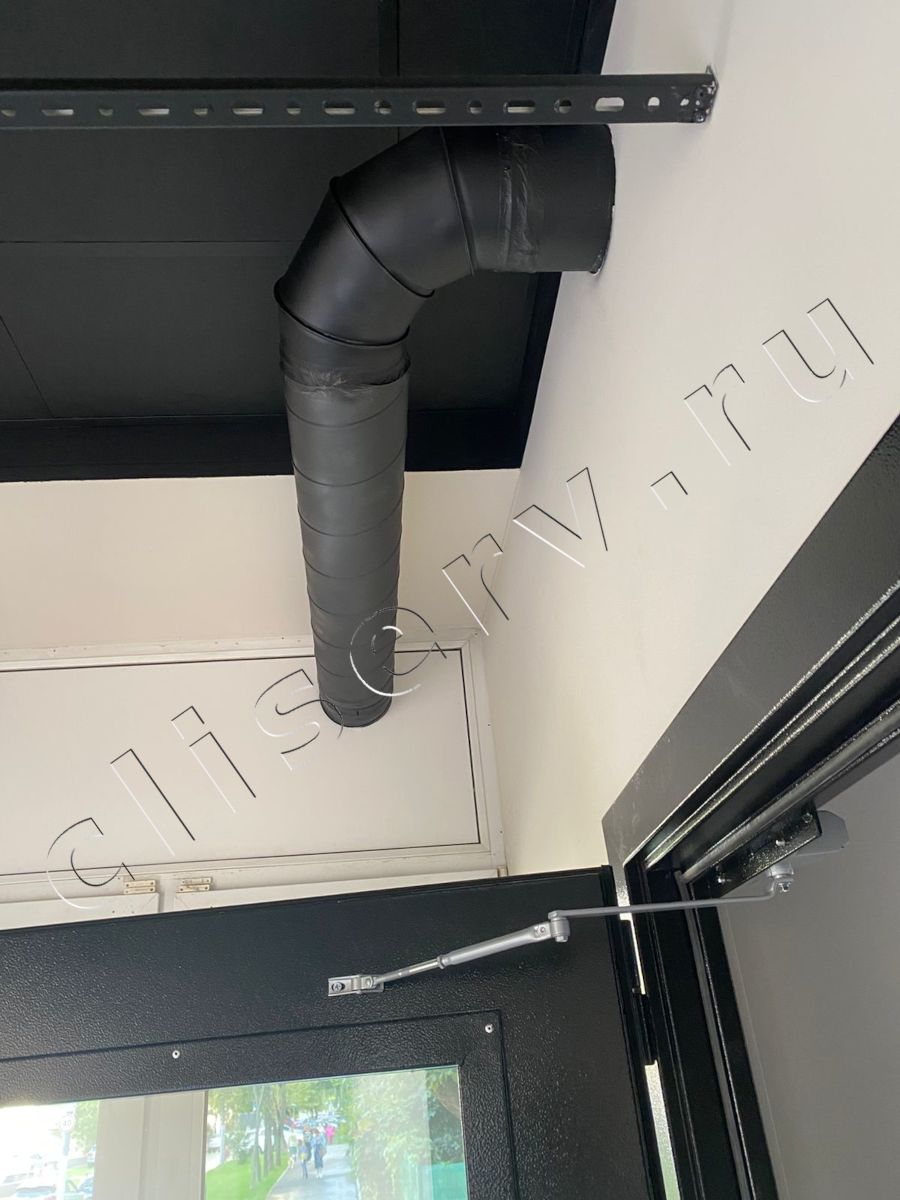 Пекарня Буханка, ул. Азовская, д.3: монтаж вентиляции