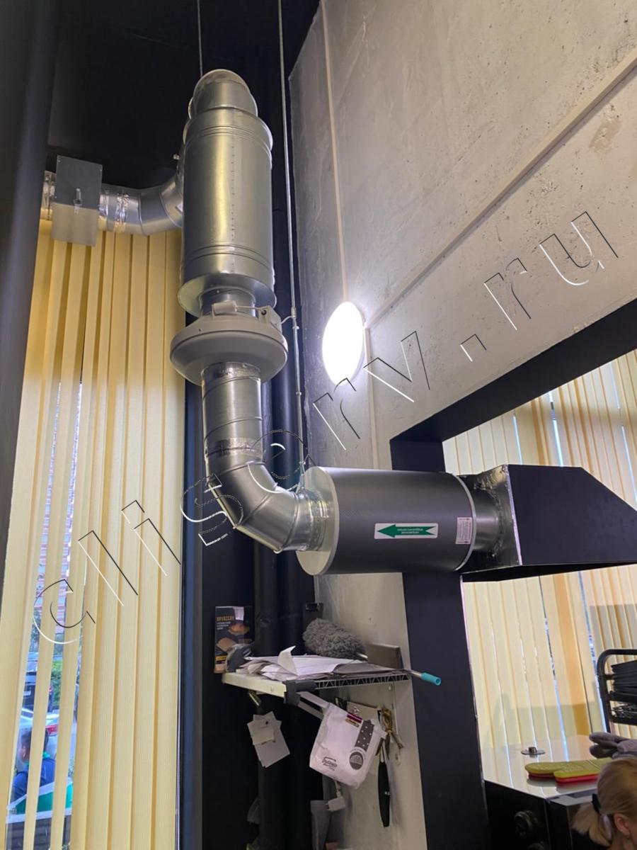 Пекарня Буханка, Квартал 100, 1к2: монтаж вентиляции
