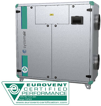 Приточно-вытяжная установка Systemair Topvex SC08 HW-R-CAV