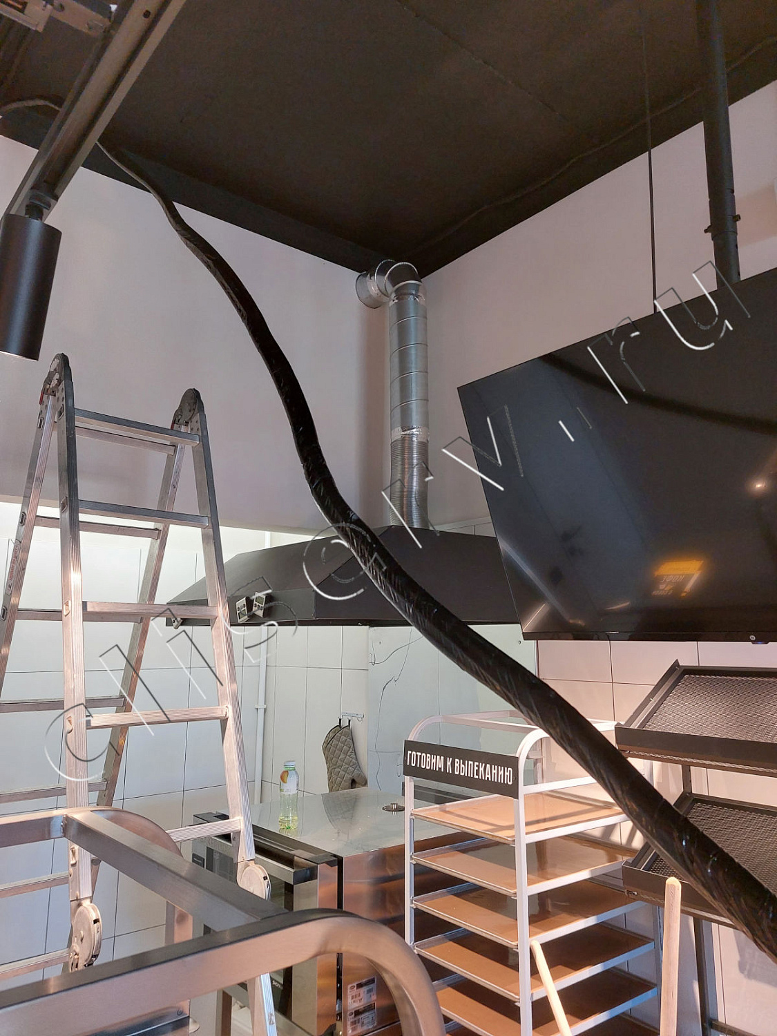 Пекарня Буханка, ул. Чоботовская, 2к1: монтаж кондиционирования и вентиляции