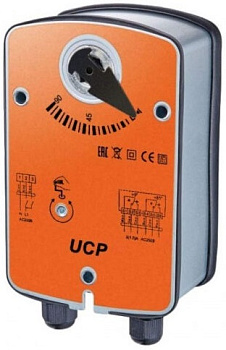 Электропривод с возвратной пружиной UCP UB(24)-08