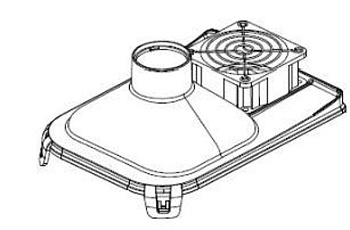 Крышка водяного бачка с вентилятором и датчиком уровня Carel UUKCD00000