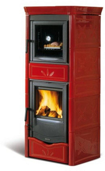 Печь-камин La nordica Termonicoletta Forno Bordeaux