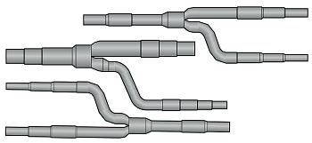 Комплект разветвителей Lessar LZ-VUR55hr