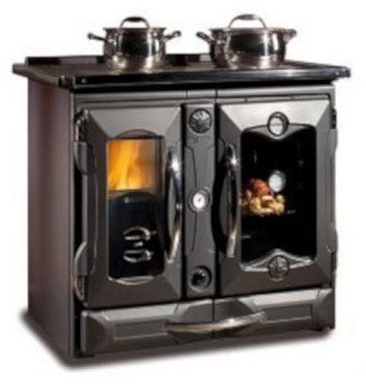 Печь-камин La nordica Termosuprema Compact D.S.A Antracite